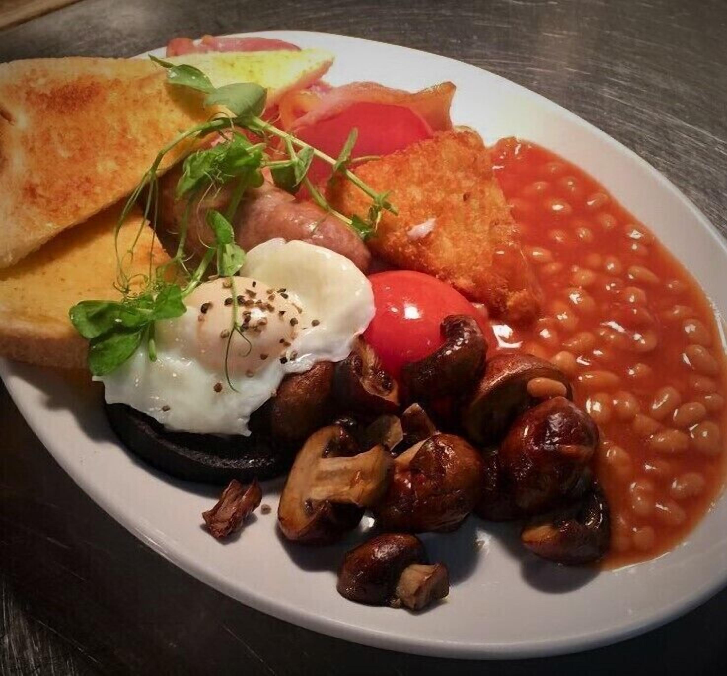 daily full breakfast (gbp 9.95 per person)