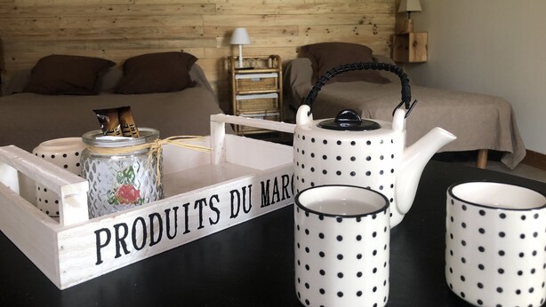 Quadruple Room (La Puyfolaise) | Cribs (free), WiFi (free), individually decorated