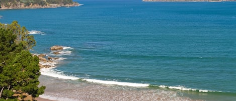 Vlak bij het strand