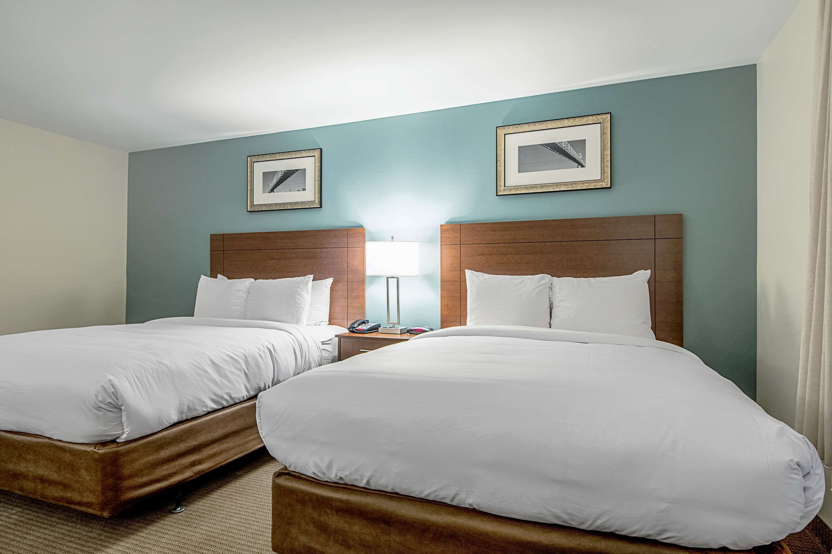 suite, 2 queen beds, non smoking | hypo-allergenic bedding, desk, blackout curtains, iron/ironing board