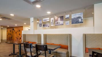 Free daily self-serve breakfast