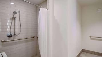 Bathroom | Shower, rainfall showerhead, free toiletries, hair dryer