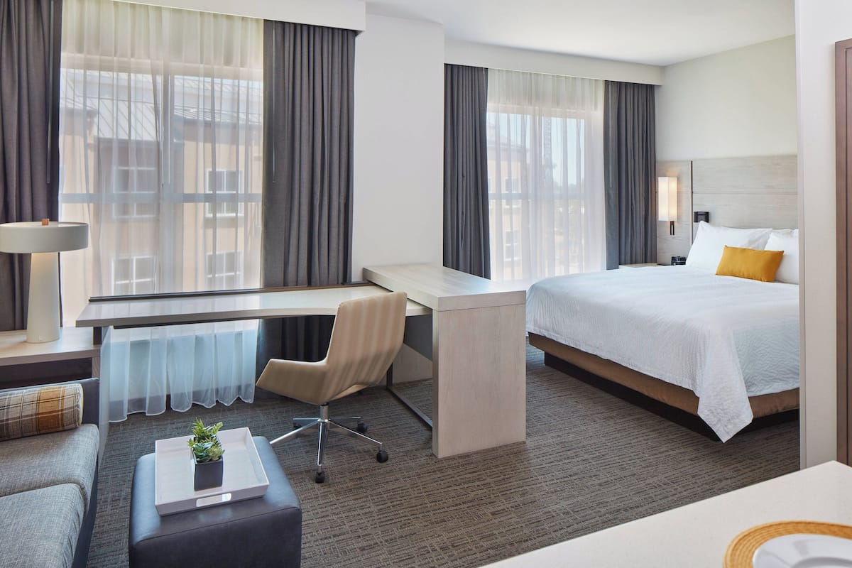 In-room safe, desk, blackout curtains, iron/ironing board