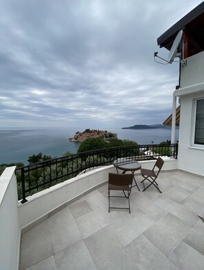 Appartamento, 1 camera da letto, balcone, vista mare | Terrazza/patio