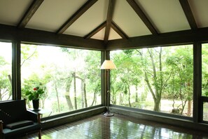 Udsigt fra overnatningsstedet