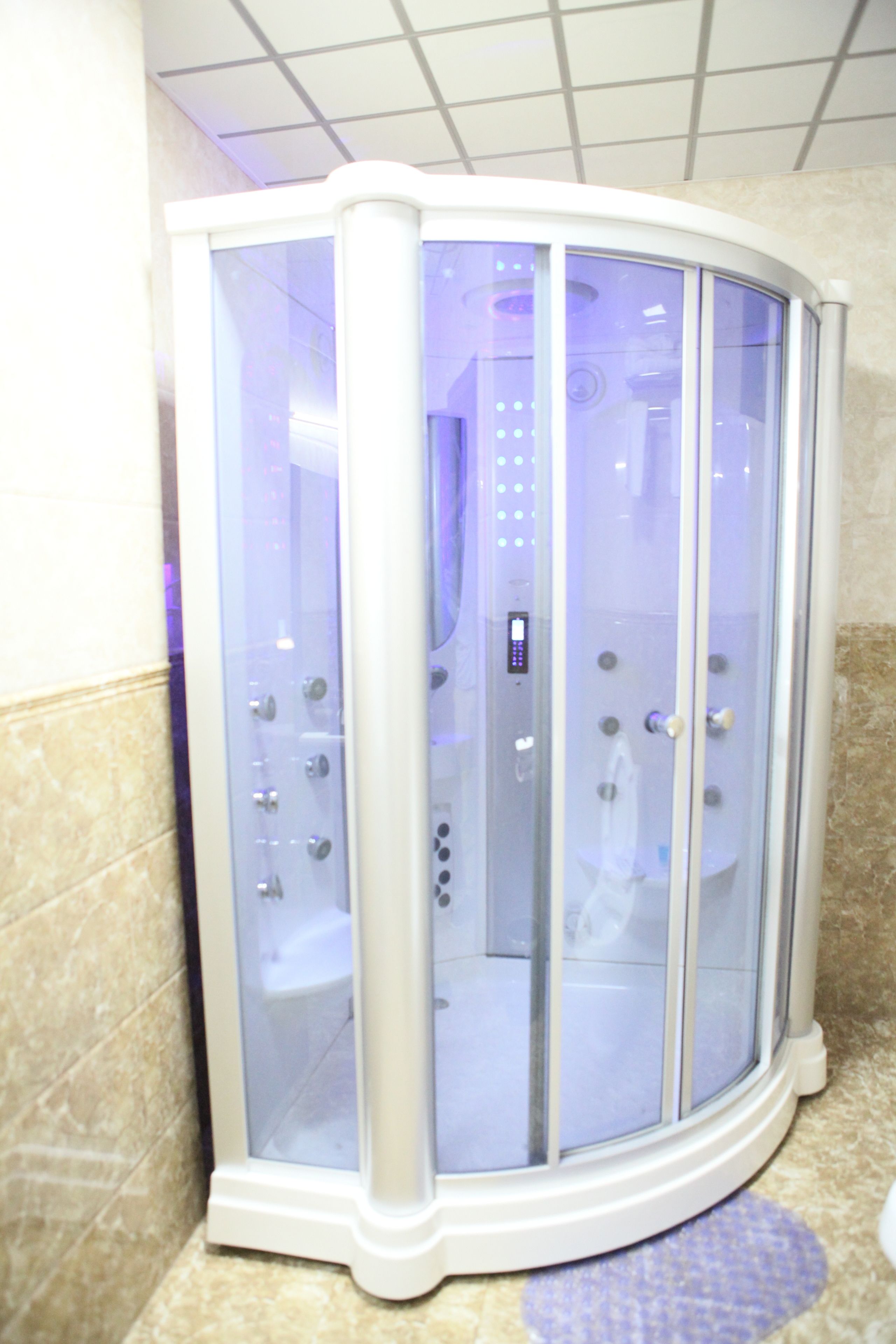 shower, free toiletries, towels