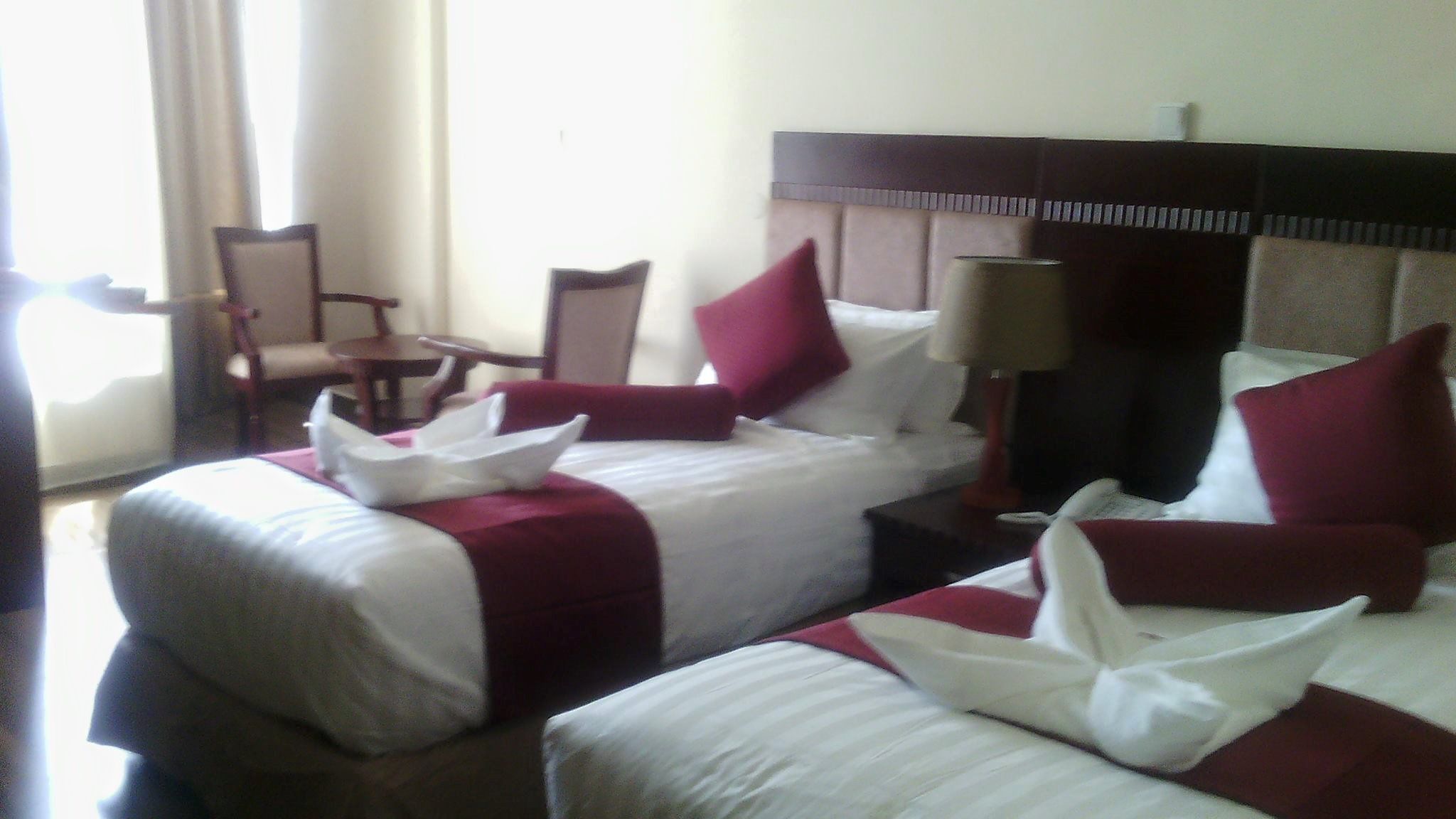 twin room | premium bedding, minibar, in-room safe, desk