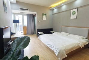 Business-Doppelzimmer | Daunenbettdecken, individuell dekoriert, individuell eingerichtet