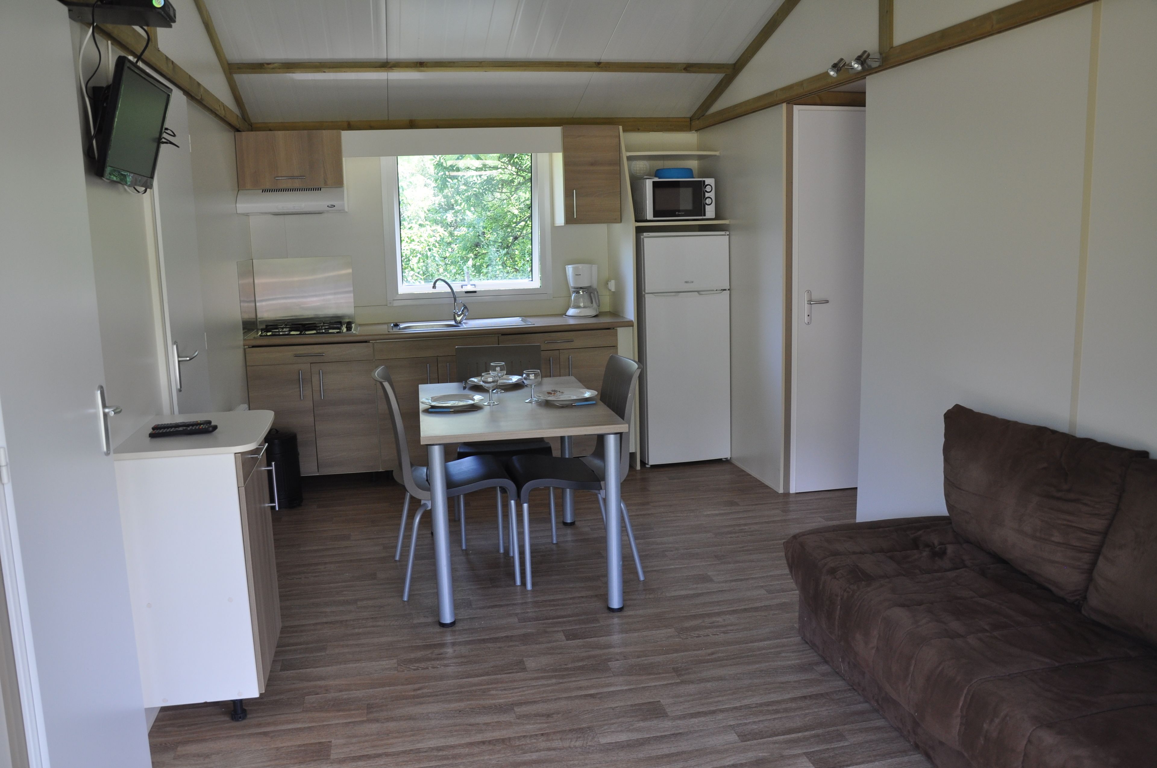 Family Mobile Home, 3 Bedrooms | Living area | Flat-screen TV