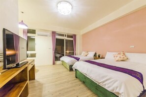 Kamar Keluarga (6 people ) | Tirai kedap cahaya, kedap suara, dan tempat tidur lipat/tambahan