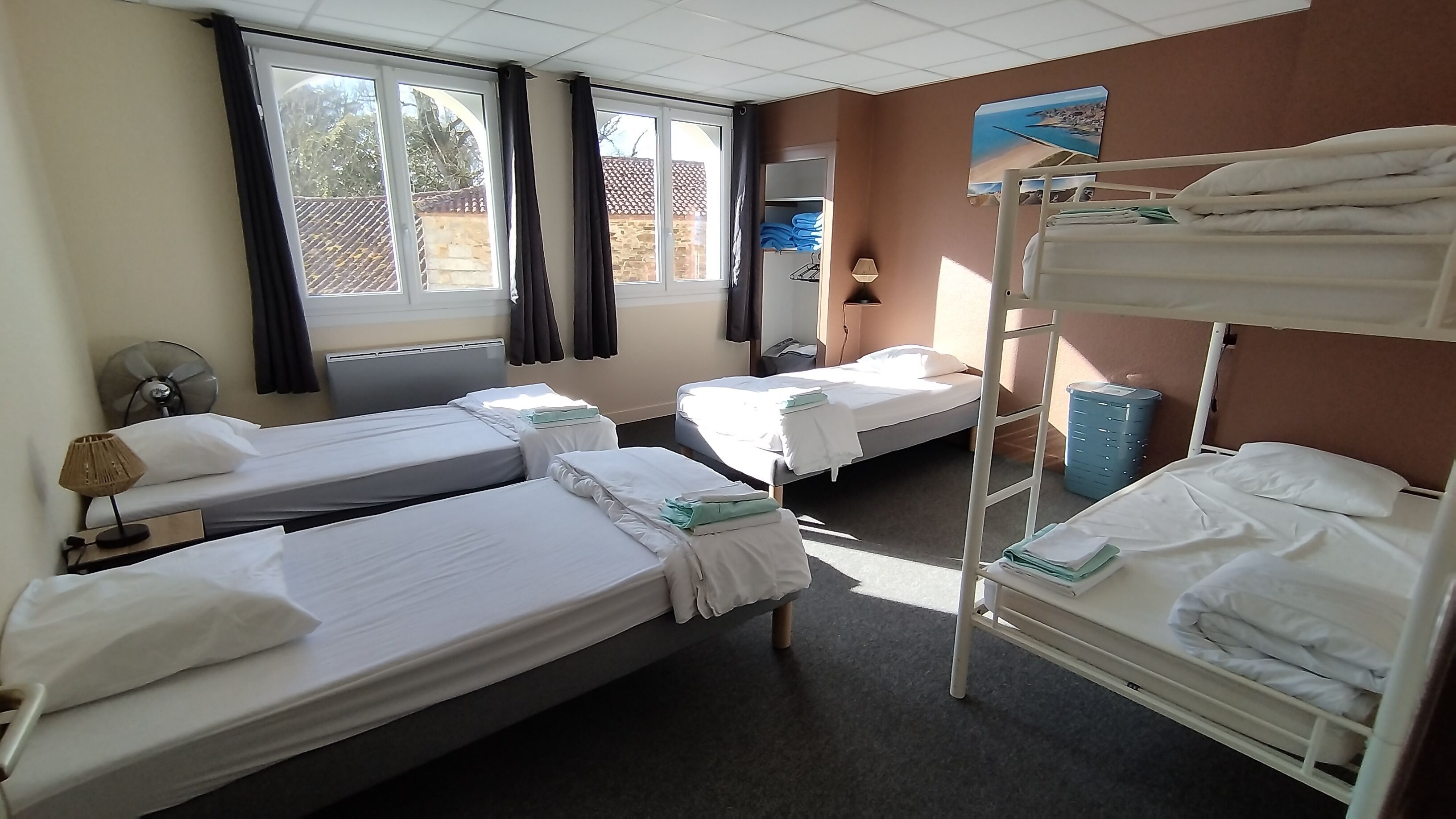 Blackout drapes, free cribs/infant beds, free WiFi