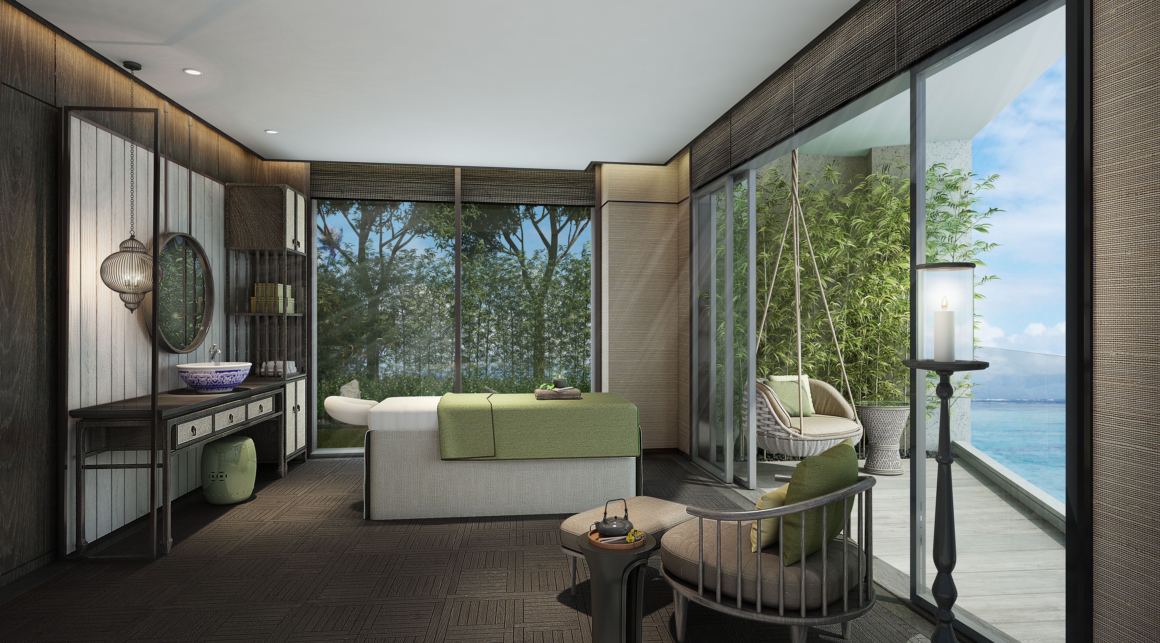 Couples treatment room(s), sauna, hot tub, steam room, body treatments