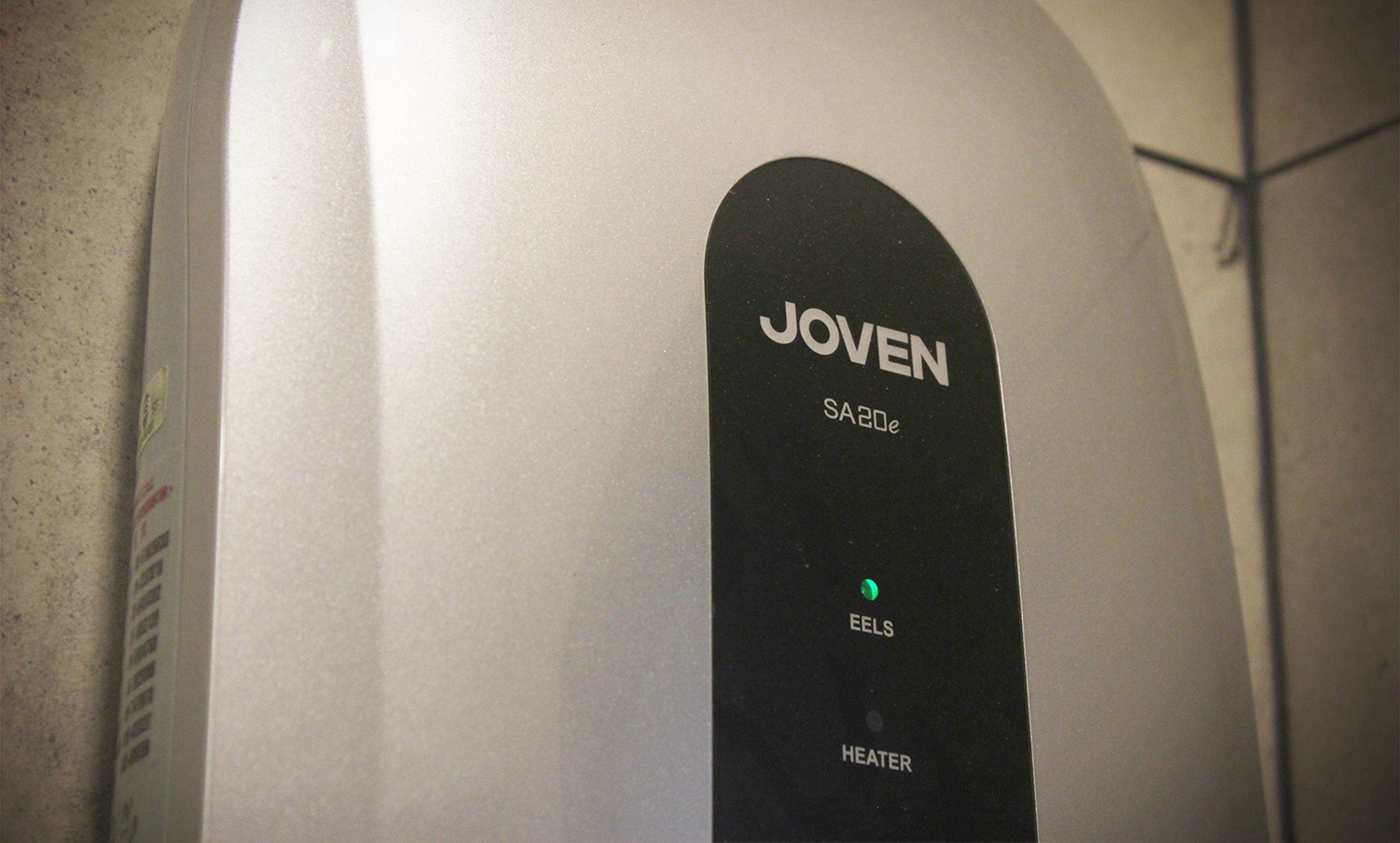 A Joven SA20e heater with a green power indicator.