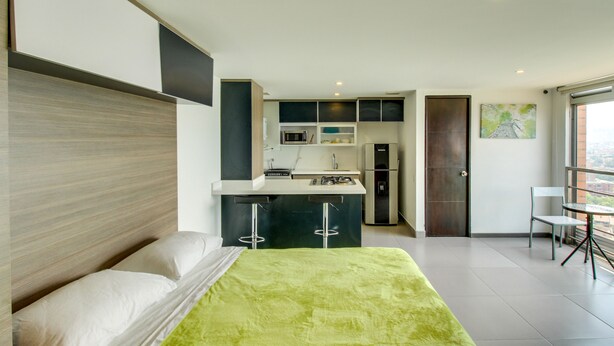Comfort Apartment - Apartamento estudio c/ gran vista a la ciudad 1407 (Medellín)