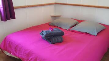 2 bedrooms, desk, iron/ironing board (on request), free cots/infant beds