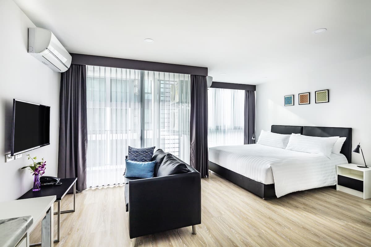 1 Schlafzimmer, Zimmersafe, laptopgeeigneter Arbeitsplatz