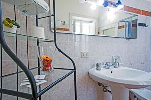 Suihku, ilmaiset hygieniatuotteet, hiustenkuivaaja, bidee