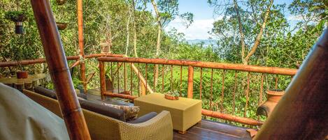 Luxury Tent, 1 King Bed | Balcony view