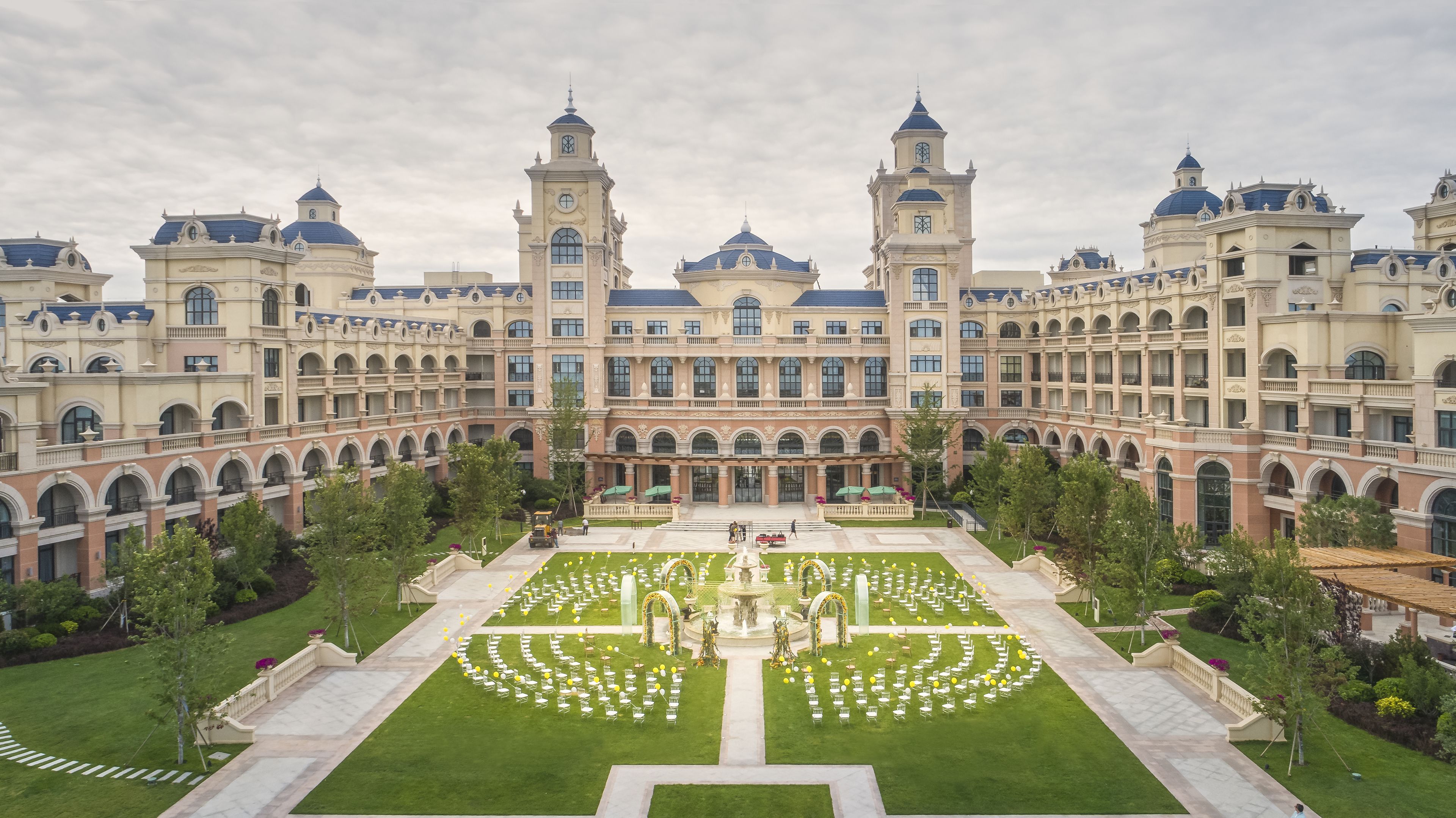 outdoor wedding area