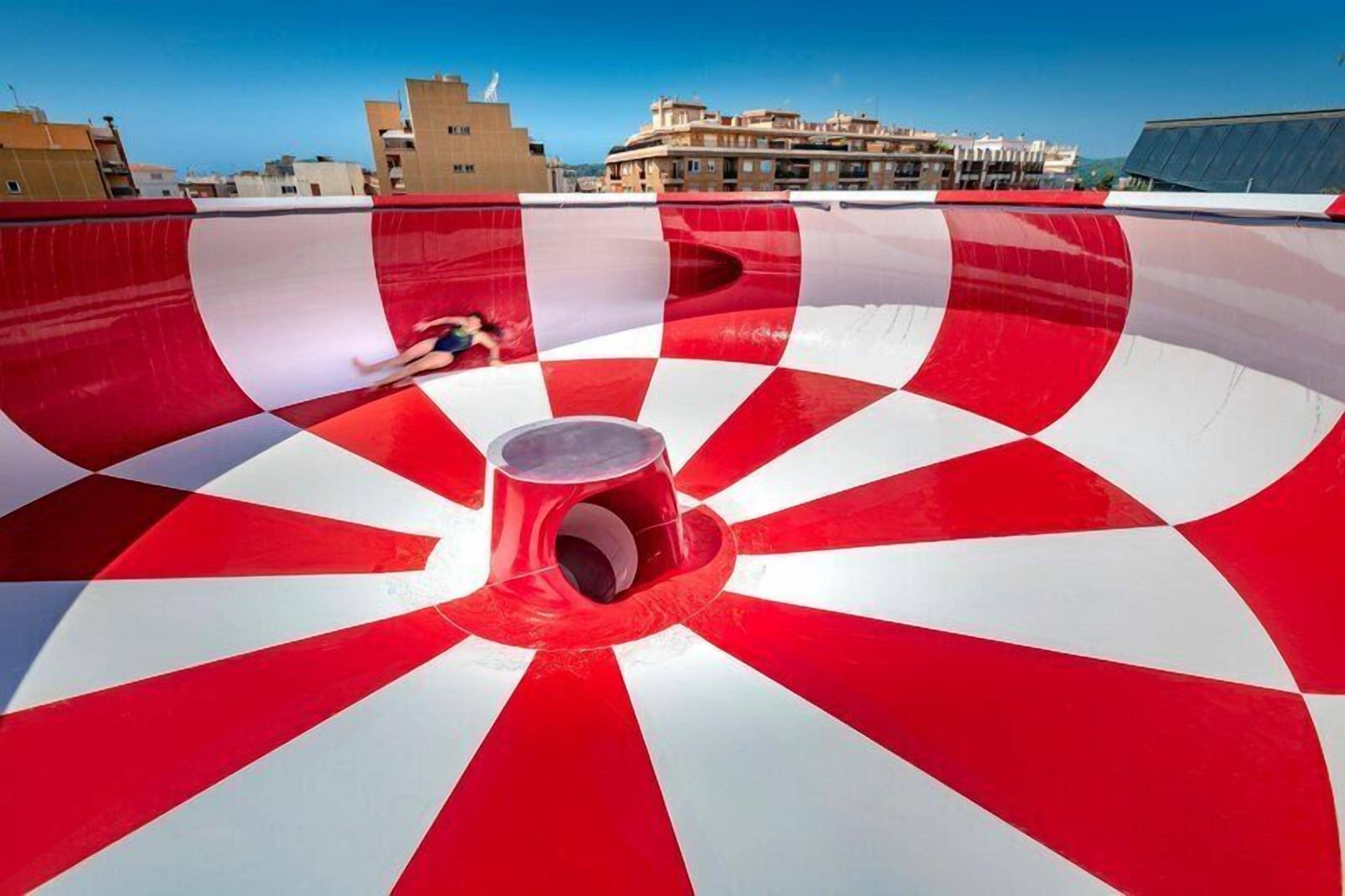 Seasonal outdoor pool, pool umbrellas, pool loungers