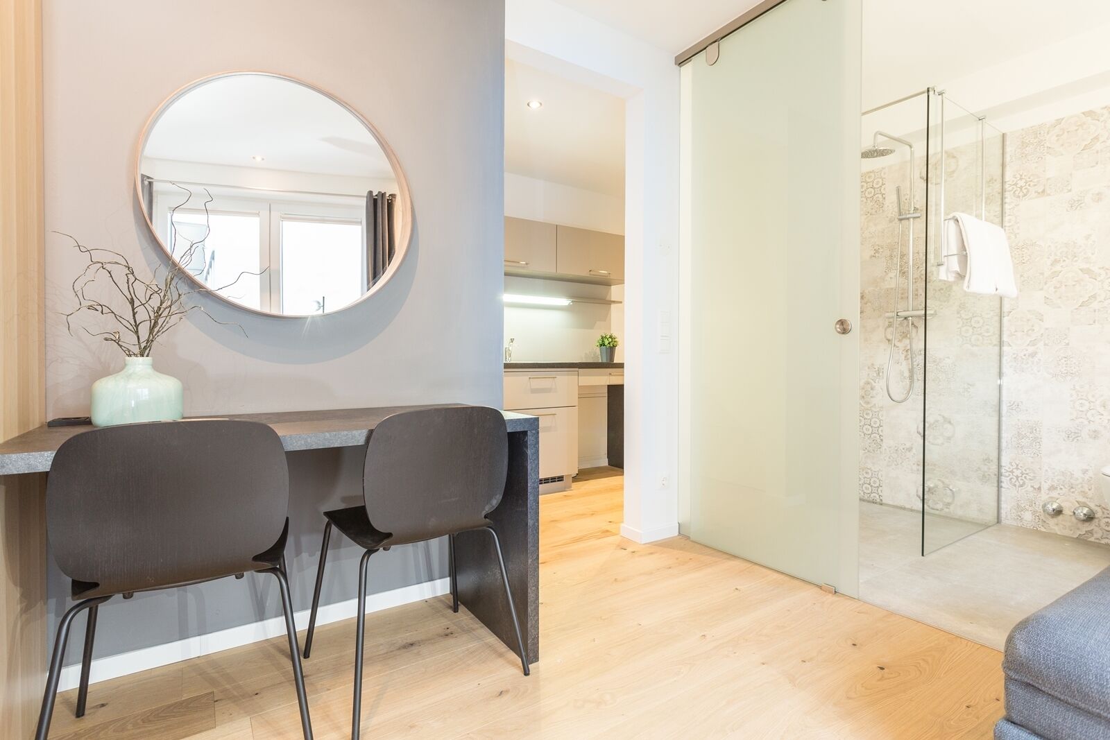 Deluxe Apartment (Happy Days) | Living area | Flat-screen TV, heated floors, streaming services