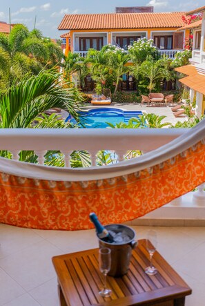 Deluxe suite, bubbelbad (Superior) | Uitzicht vanuit de kamer