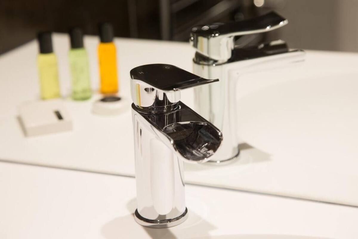 free toiletries, hair dryer, towels