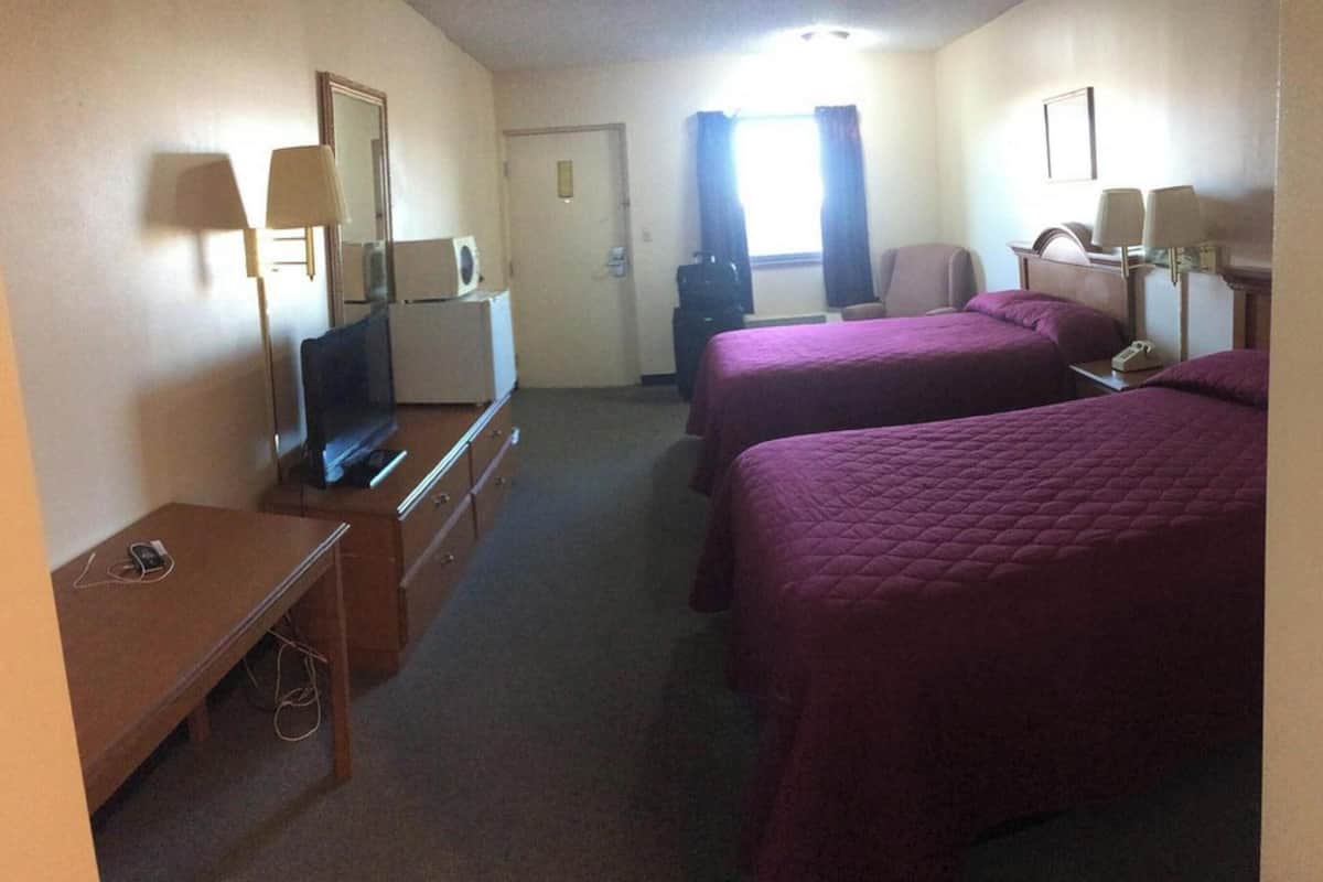 Room, 2 Queen Beds, Non Smoking | Iron/ironing board, free WiFi, bed sheets