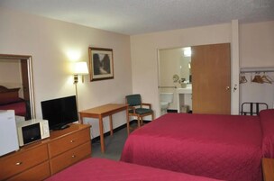 Room, 2 Queen Beds, Non Smoking | Iron/ironing board, free WiFi, bed sheets