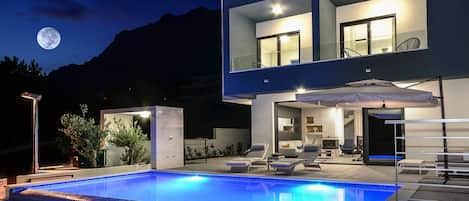 A heated pool