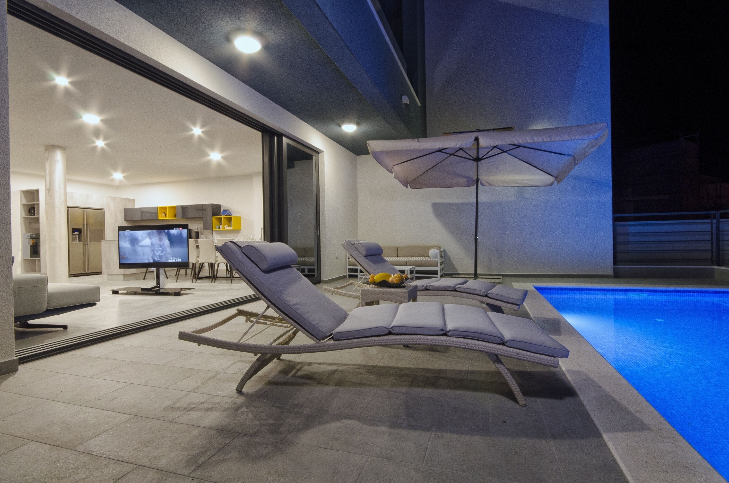 Et oppvarmet basseng