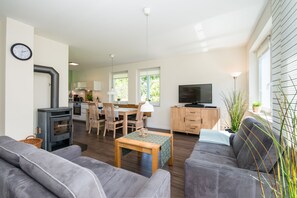 Télévision, cheminée