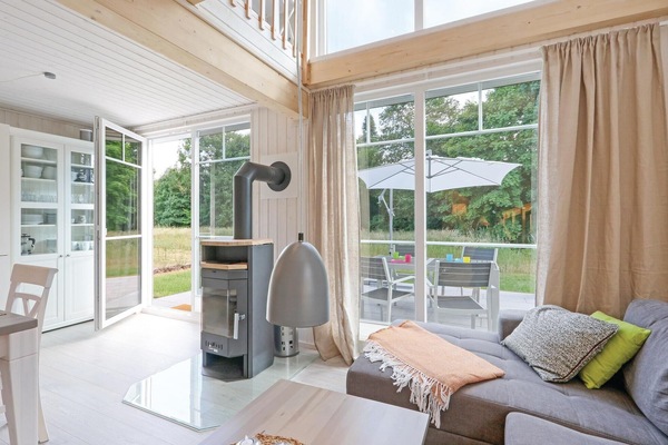 Televisie en een open haard