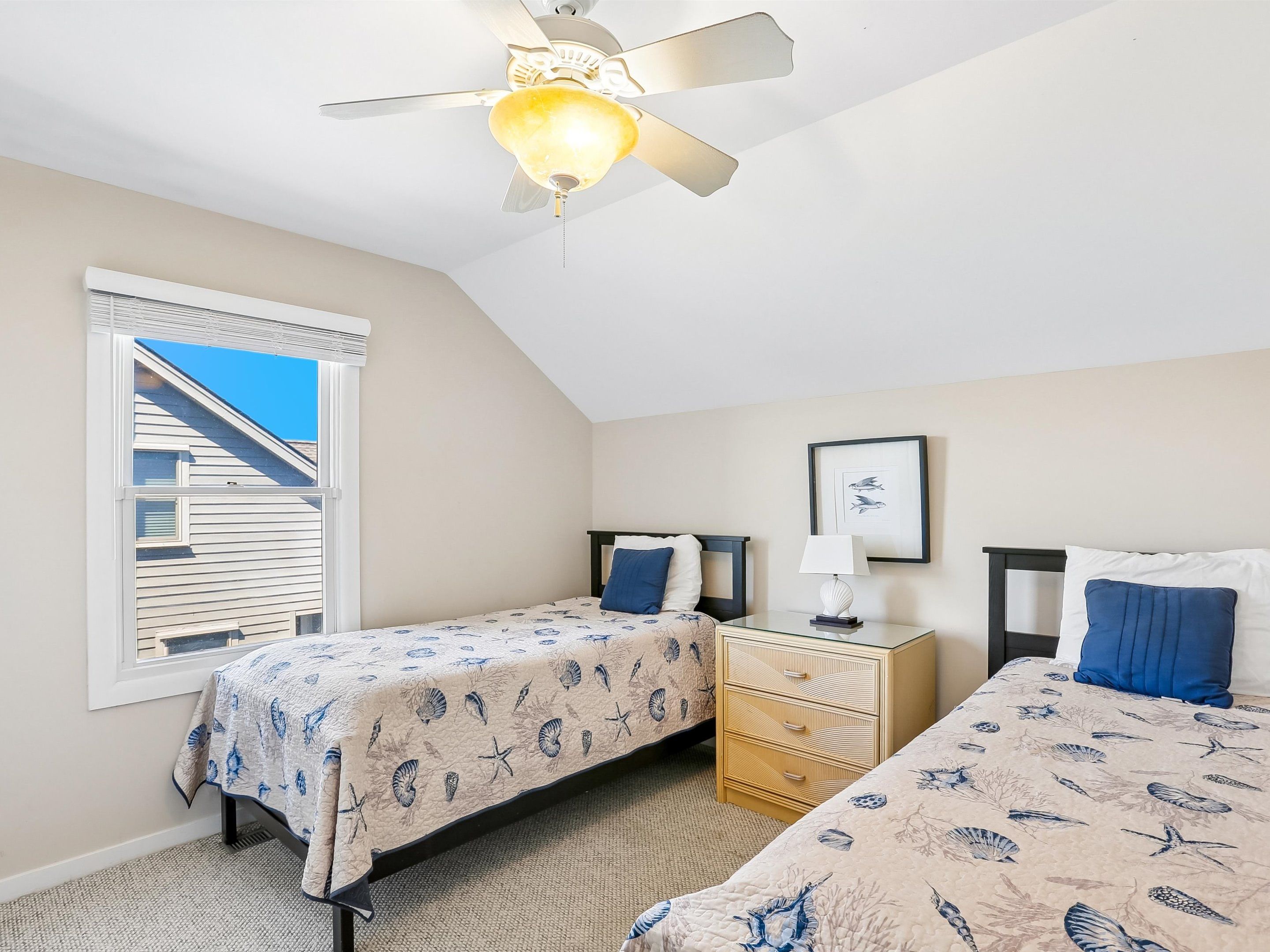 Second Bedroom - (2) Twin Bed + Smart TV - Second Floor
