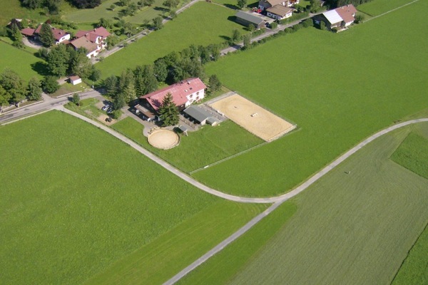 Der Landhof von oben