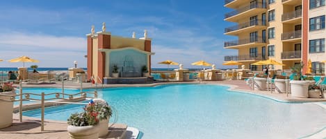 Indoor pool, outdoor pool