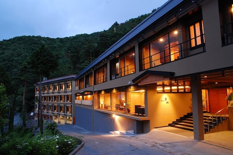 Front of property - evening/night