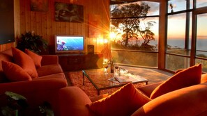 Televisión, chimenea, Netflix y reproductor de DVD 