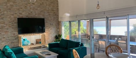 TV, fireplace, DVD player