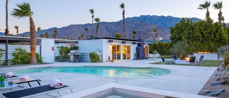 A heated pool
