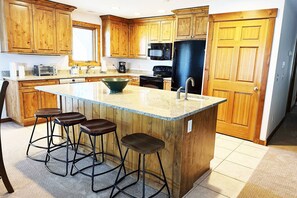 Fridge, microwave, oven, stovetop - Ski Out/Walk In w/Unforgettable Views-Hot Tub-Garage-Grill-Deck-W/D in Unit-Fireplace-Updated/Quiet (Steamboat Springs)