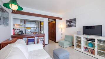 TV, books, stereo