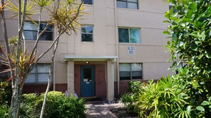 Exterior detail - GROUND FLOOR ~ Simple 2BR beach-side condo with pool, sleeps 6 ~ FN 601 (St Pete Beach)