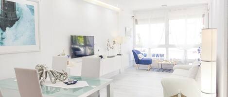 TV, books, music library