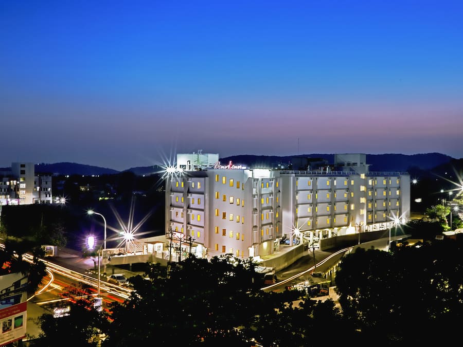 Front of property – evening/night