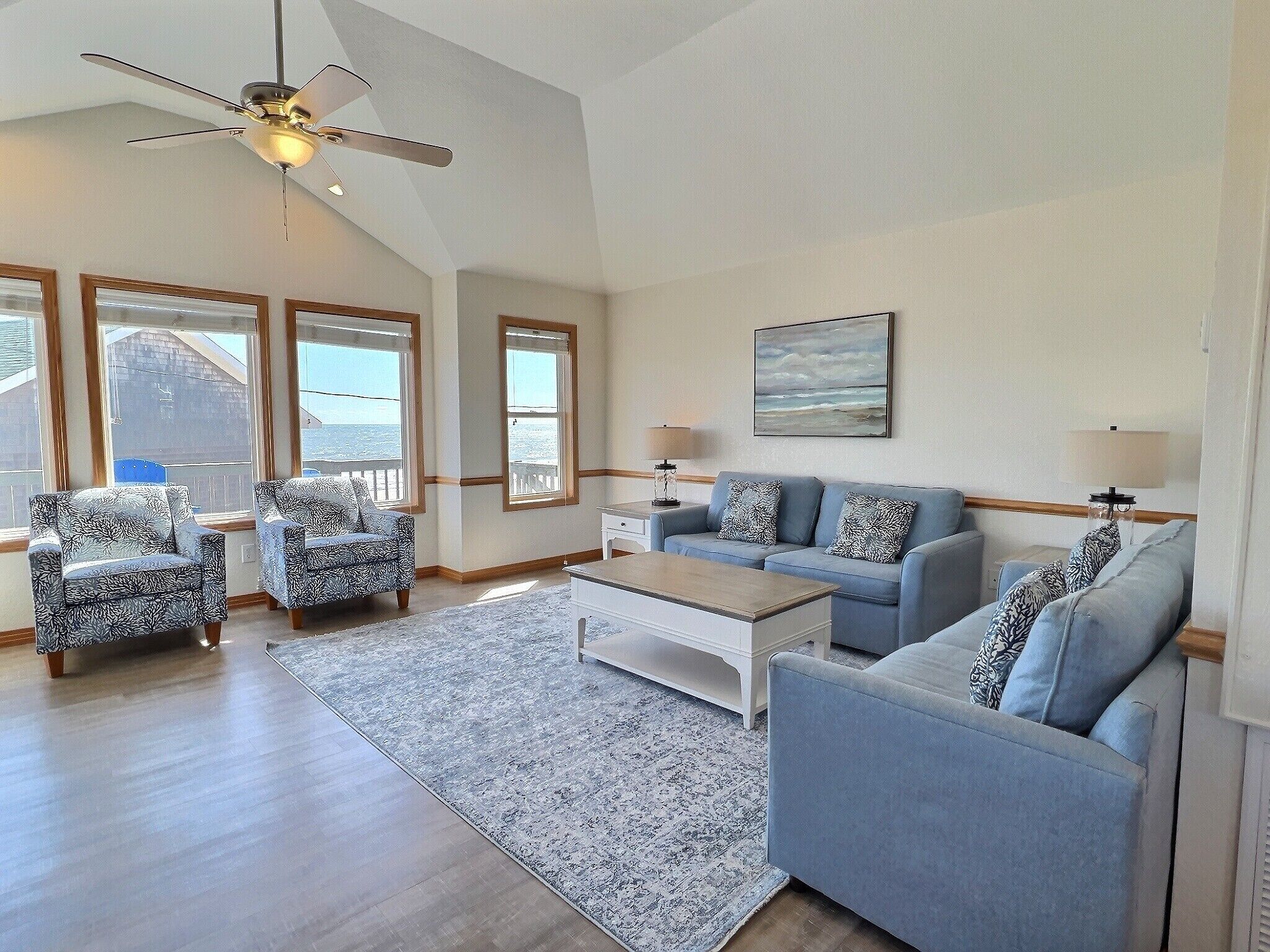 Sunrise Cottage- Excellent Ocean Views- Steps to Beach- Community Pool
