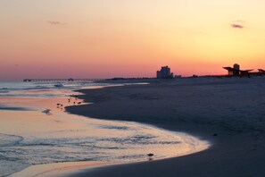 On the beach