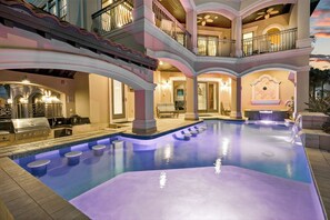 A heated pool - Stunning Getaway w/ Pool, Outdoor Kitchen, Rooftop Deck, & Gulf Views! (Miramar Beach)