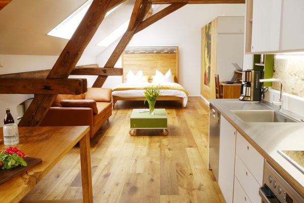 Gesundes Wohnen Kochen Essen Schlafen im luxuriösen Apartment