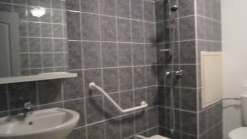 Shower, toilet paper